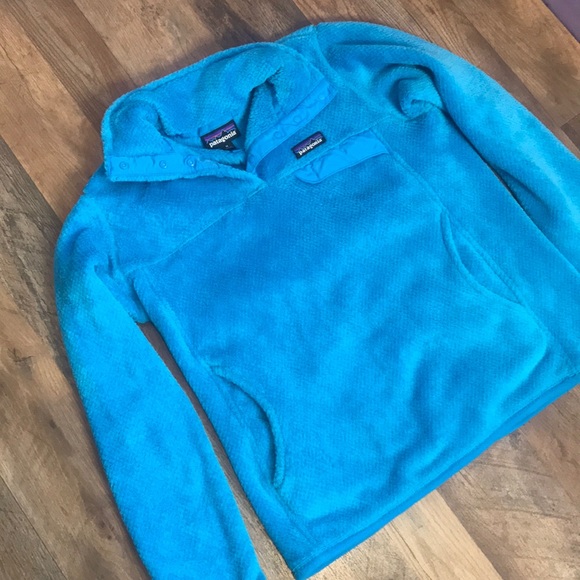 Patagonia Synchilla Snap Blue Pullover Fleece Blue Fuzzy Medium Fall 2023 - Picture 2 of 8